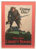 WHITEHEAD Walter 1874-1956,Come On! Buy More Liberty Bonds,1918,Garth's US 2021-03-19