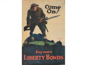 WHITEHEAD Walter 1874-1956,Come On!, Buy more Liberty Bonds,1918,Onslows GB 2019-07-12