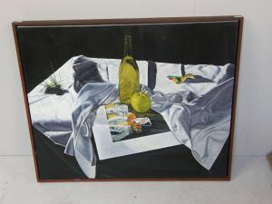 WHITEHOUSE BEN,Still life with apple and a bottle,20th century,Ewbank Auctions GB 2010-12-15