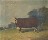 WHITFORD Richard 1854-1888,A prize cow in a wooded river landscape,Bonhams GB 2010-01-20