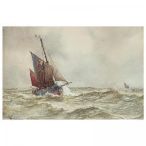 WHITINGTON William 1900,steam ships at anchor; fishing boats in choppy wat,Sotheby's GB 2003-06-18