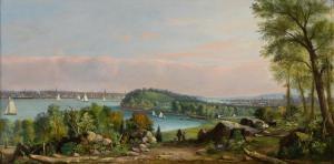WHITLEY Thomas W 1835-1864,View of New York City from Hoboken, New Jersey,Sotheby's GB 2017-07-06