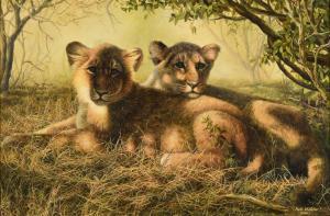 WHITTAKER Mark 1964,TWO LION CUBS,2001,Dreweatts GB 2022-12-02