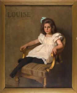 WHITTEMORE William John 1860-1955,Portrait of "Louise" seated in a chair,Eldred's US 2022-09-09