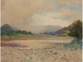 WHITTINGTON F.H 1900-1900,The pebbly shoreline of a lake,1909,Duke & Son GB 2014-04-10