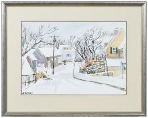 WHORF Nancy 1930-2009,Winter in Provincetown,Brunk Auctions US 2020-07-31