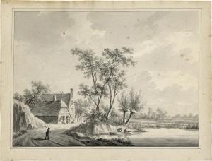 WICART Nicolas 1748-1815,Flusslandschaft bei Utrecht,Galerie Bassenge DE 2023-06-09