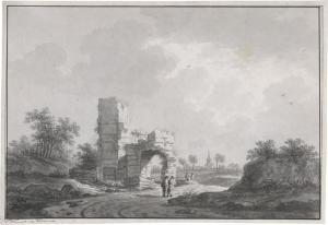 WICART Nicolas 1748-1815,Landschaft mit Ruinen bei Rijsbergen,Galerie Bassenge DE 2023-12-01