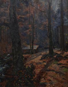 WICHMANN Georg 1876-1944,Bukowy las - Jesienny pejzaż z Sudetów,Rempex PL 2023-12-13