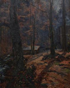 WICHMANN Georg 1876-1944,Bukowy las - Jesienny pejzaż z Sudetów,Rempex PL 2023-05-24