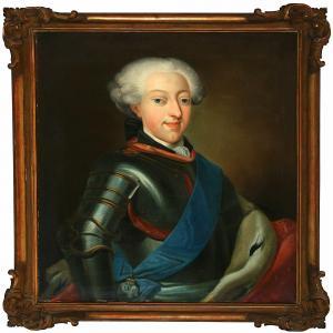WICHMANN Peder 1706-1769,Portrait of King Christian VII of Denmark,Bruun Rasmussen DK 2009-11-23