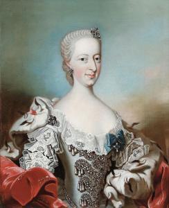 WICHMANN Peter,Portrait of Queen Juliane Marie of Denmark (1729–1,1677,Bruun Rasmussen 2023-08-21