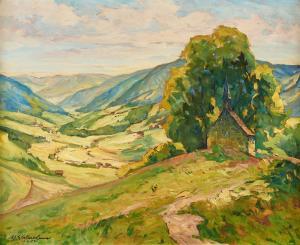 WICKERTSHEIMER Wilhelm,Schwarzwaldtal (Schuttertal) (Black Forest valley,,1957,Kaupp 2021-11-20