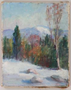 WICKHAM JULIA 1866-1952,winter landscape,South Bay US 2023-01-28