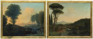 WICKMAN Carl Johan 1747-1795,Pastorala landskap med figurer,1792,Uppsala Auction SE 2012-06-12