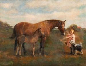 WICKSON PAUL GIOVANNI 1859-1922,An Apple for the Pony,Hindman US 2020-06-18