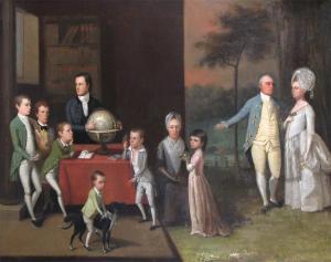 WICKSTEAD Philip,A portrait of the family,1790,Woolley & Wallis GB 2009-06-17