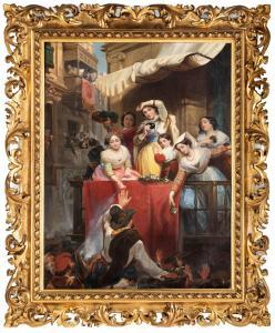WIDER Wilhelm 1818-1884,Carnevale a Roma,Wannenes Art Auctions IT 2023-11-29