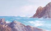 WIDGERY Frederick John 1861-1942,Waves crashing on the rocks,Lacy Scott & Knight GB 2017-06-10