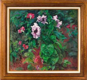 WIDHOPFF David Osipovich 1867-1933,Fleurs dans le jardin,Cannes encheres, Appay-Debussy 2023-10-13