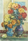 WIDMANN Walther,Vasee with Flowers,Alis Auction RO 2008-09-20