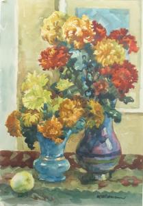 WIDMANN Walther,Vasee with Flowers,Alis Auction RO 2008-09-20