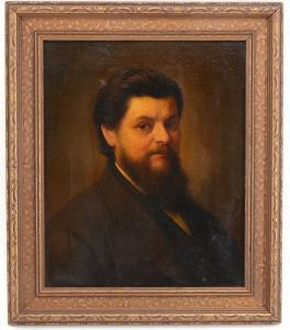 WIDMAYER Theodor 1828-1883,Portrait of a Bearded Gentleman,Burchard US 2017-07-23