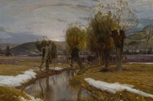 WIEGAND Gustave Adolph 1870-1957,Winter Countryside,Shannon's US 2024-01-18