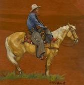 WIEGHORST Olaf 1899-1988,Cowboy on Pony,Santa Fe Art Auction US 2018-11-10