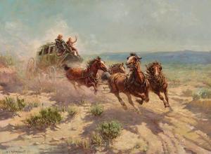 WIEGHORST Olaf 1899-1988,Mail Going East to West,Scottsdale Art Auction US 2024-04-12