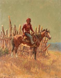 WIEGHORST Olaf 1899-1988,Navajo Buck,1925,Skinner US 2024-03-06