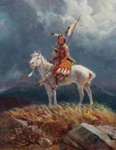 WIEGHORST Olaf 1899-1988,Sioux Warrior,Scottsdale Art Auction US 2024-04-12