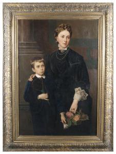 WIEGMANN Marie 1826-1893,Mother and son,1871,Peter Karbstein DE 2017-02-11