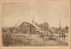 WIERSMA Ids 1878-1965,Landscape with fuik,Twents Veilinghuis NL 2018-07-13