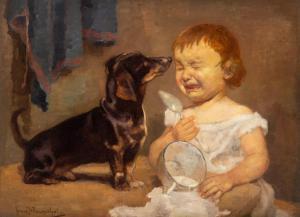 WIESENTHAL Franz 1856-1938,The Overturned Porridge (Le potage renverse),Shapiro Auctions 2019-05-18