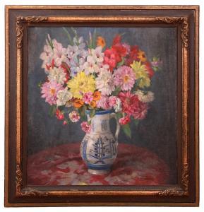 WIESNEROVA helena 1878-1975,Flowers in a jug,1940,Meissner Neumann CZ 2012-05-27