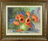 WIETFELD Trudy,Still Life with Poppies,,1969,Clars Auction Gallery US 2015-02-21