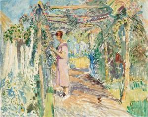WIETHASE Edgard 1881-1965,Sunny garden,1930,De Vuyst BE 2023-05-20