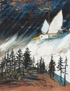 WIGERT Hans 1932-2015,Stormfågel,1990,Bukowskis SE 2022-11-16