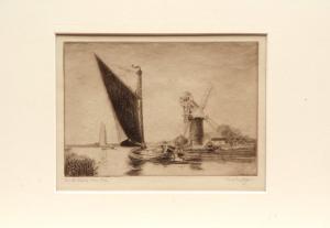 WIGG Charles Mayes 1889-1969,On the Bure near Acle,Keys GB 2017-03-23