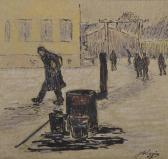 WIGGIN John 1865-1941,A Snow Covered Street Scene,John Nicholson GB 2018-01-31