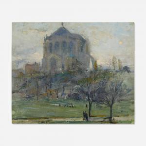 WIGGINS Guy Carleton 1883-1962,Cathedral of St. John the Divine, New ,1913,Toomey & Co. Auctioneers 2024-02-15