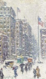 WIGGINS Guy Carleton 1883-1962,Fifth Avenue and 26th Street,1927,Christie's GB 2002-07-17