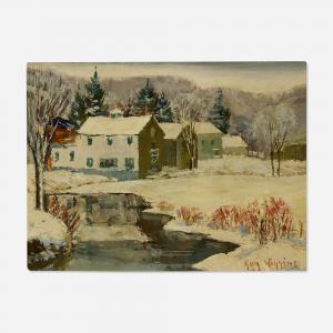 WIGGINS Guy Carleton 1883-1962,Winter in Lyme, Connecticut,Toomey & Co. Auctioneers US 2024-02-15