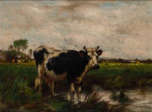 WIGGINS John Carleton 1848-1932,Cow in a Landscape,1887,William Doyle US 2023-11-08