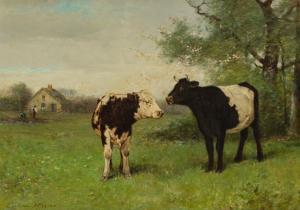 WIGGINS John Carleton 1848-1932,Cows in Landscape,1902,Shannon's US 2024-01-18