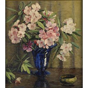 WIGGINS MYRA ALBERT 1869-1956,Rhododendrons inGlass,Rago Arts and Auction Center US 2011-04-08