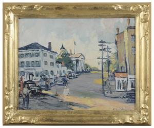 WIGGINS Sidney Miller 1881-1940,New England Street,Brunk Auctions US 2011-11-19