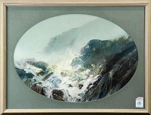 WIHSON Kenneth Kay 1900-1900,Oval Seascape,Clars Auction Gallery US 2015-02-21