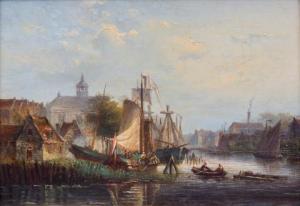 WIJDOOGEN Nicolaas Martinus 1814-1888,A view on the Eilandskerk in Amsterdam,Venduehuis 2019-11-14